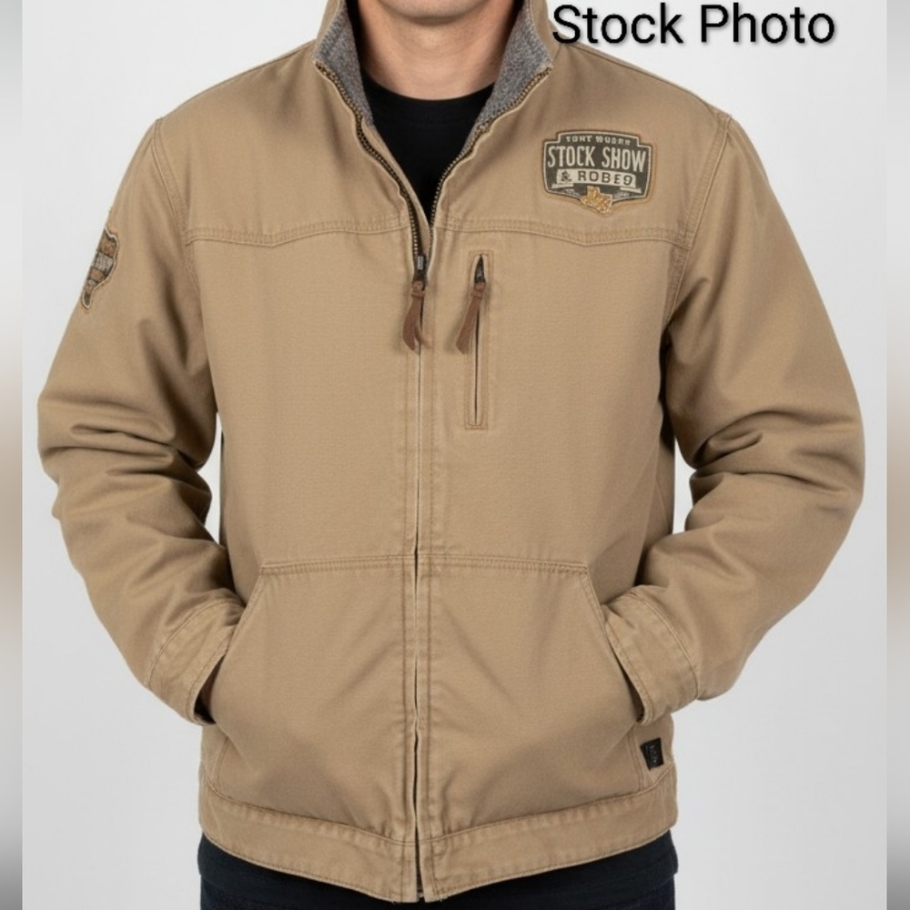 Ft. Worth Texas Stock Show 3XL Canvas Coat STS Ranchwear Embroidered